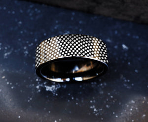 Geometry Wedding Band, Molecule Wedding Ring, Geek Wedding Band, Gamer Engagement Ring, Geometric Promise Ring, Engineer Wedding Ring.