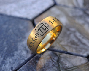 Pi Ring, Mathematician ring, Programmer gift, Computer Nerd Jewelry, Teacher Wedding Ring, Pi Ring, Programmer Wedding Ring, Math Ring.