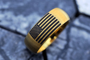 American Flag Ring, American Wedding Band, Army Ring, USA Wedding Band, , Military Veteran Ring, USA Mens Ring, Military Wedding band, USA.