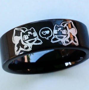  Ring Pokemon Bulbsaur Ring, I Choose You Ring, Pokemon Pikachu Engraved Ring, Pokemon Gift.