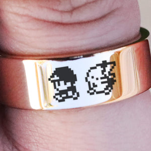  Ring Pokemon Ring, Pokemon Pixel Ring, NES Ring, Old School Ring, Gameboy Ring, Pikachu Ring