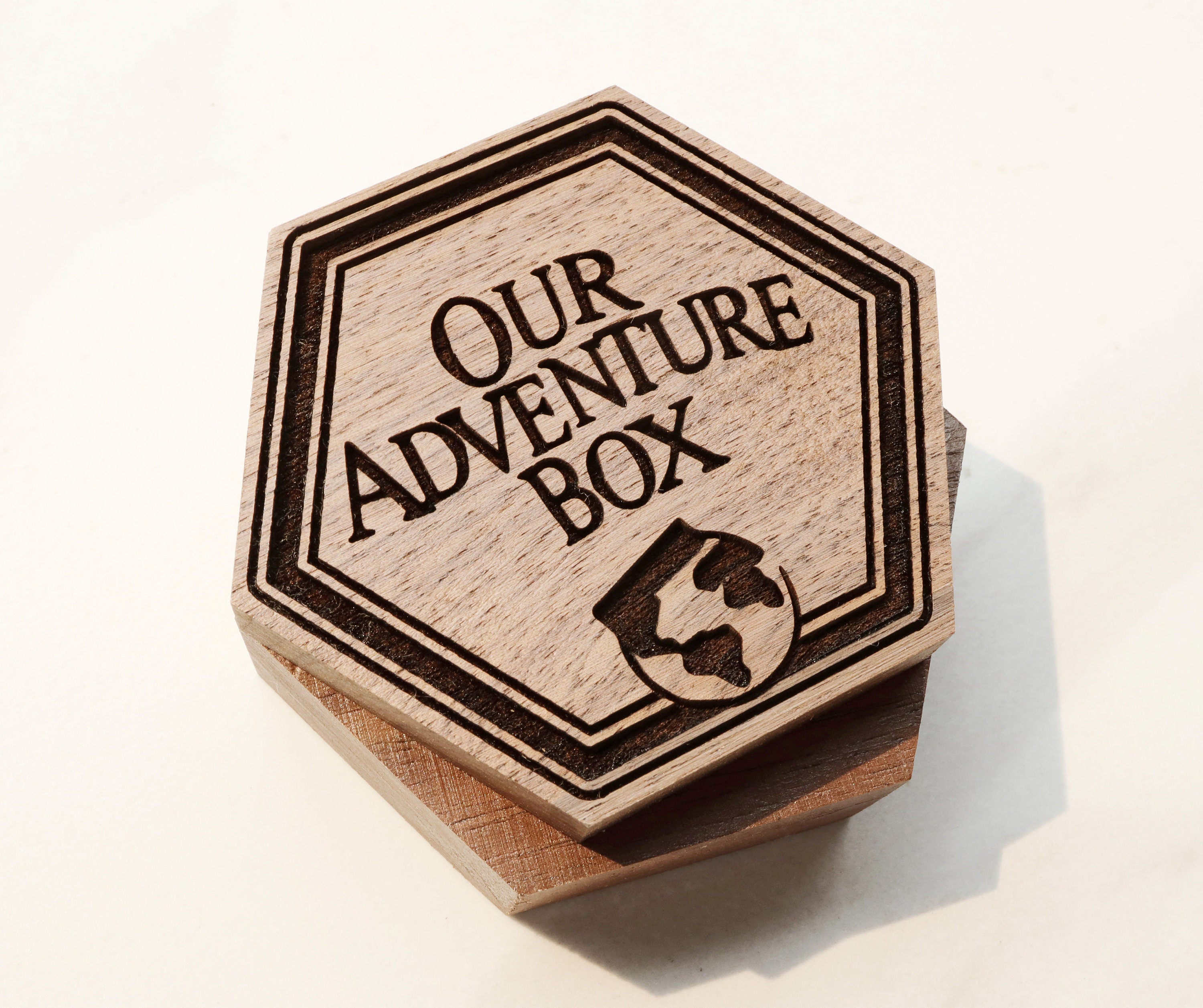 Our Adventure Proposal Box, Our Adventure Box, Carl Ellie Wood Enga